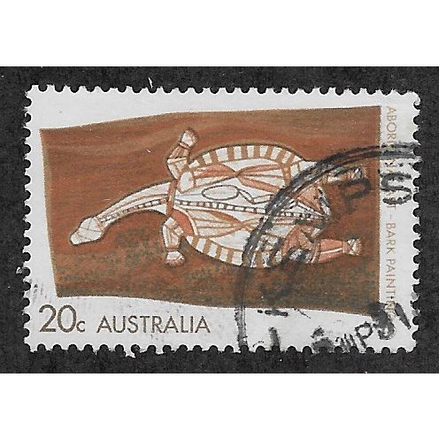 AUS 1971 20c 'ABORIGINAL ART' FINE USED (EBID52-032)