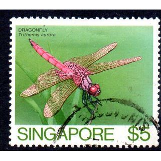 Singapore 1985 Insects definitives $5 value, used, SG 501
