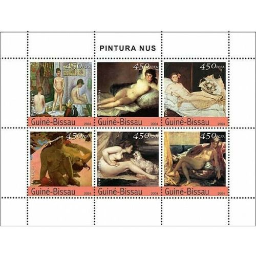 GUINE BISSAU 2004 SHEET MNH ART PAINTINGS ARTE PINTURAS PEINTURES 1