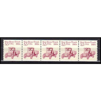2125 5.5c Star Route Truck Very Fine MNH Dry Gum PNC 1/5 X0404