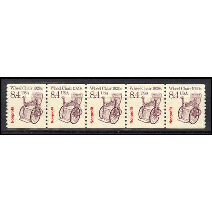 2256 8.4c Wheel Chair Very Fine MNH Dry Gum PNC 1/5 X3006