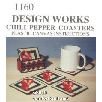 Chili Pepper Coasters 1160