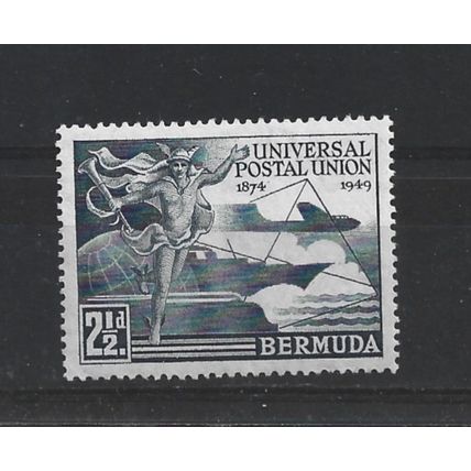 Bermuda.SG130 2 1/2d Blue-Black.Mounted Mint.Mar25