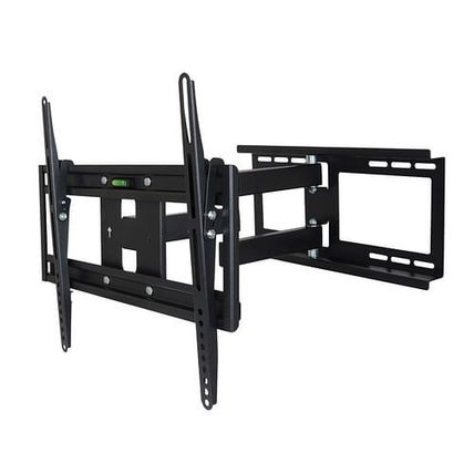 MegaMounts Full Motion Wall Mount with Bubble Level for 26 - 55 Inch LCD, LED...