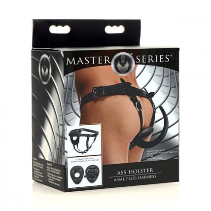 Ass Holster Anal Plug Harness Butt Bondage Master Series BDS&M Slave S&M BDSM !!