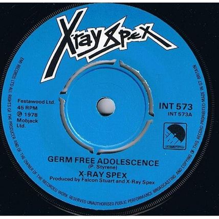 X-Ray Spex - Germ Free Adolescents 7", Single Very Good Plus (VG+)