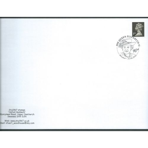 2016 1ST 'BLACK MACHIN '- H.M QUEENS 90TH, WINDSOR ' PMK (EBIDPACK3767)