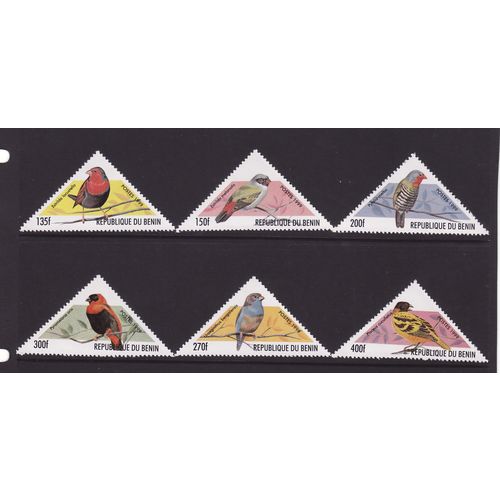 BENIN 1999 BIRDS SET 6 VALS U/M MINT