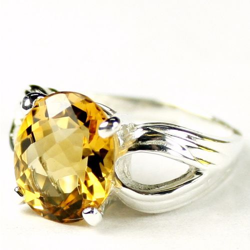 Citrine, 925 Sterling SIlver Ladies Ladies Ring, SR361
