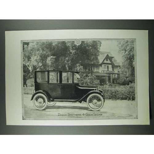 1919 Dodge Brothers 4-Door Sedan Vintage Advertisement