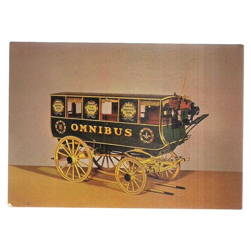 SHILLIBEER'S OMNIBUS 1829 vintage unused postcard Science Museum #