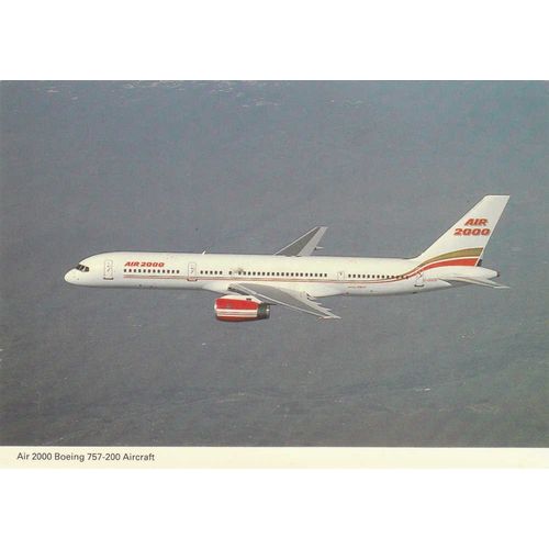 Air 2000 Boeing B757 200 Aircraft Postcard (A11137)
