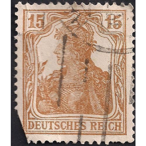 GERMANY, EMPIRE, Germania, light brown 1916, 15
