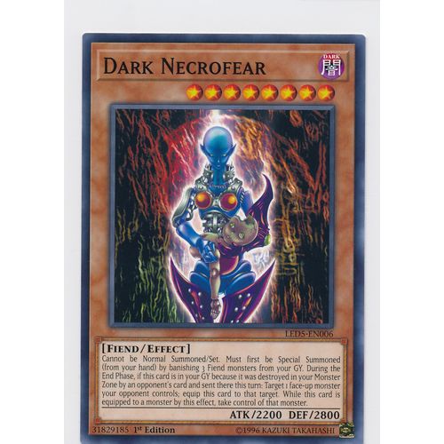 YuGiOh Immortal Destiny LED5-EN006 Dark Necrofear 1st Edition