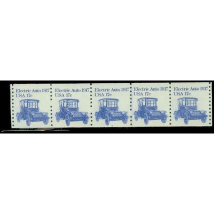 1906 17c Electric Auto Fine MNH Dry Gum PNC 2/5 P0527