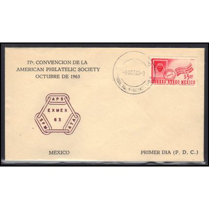 Cover Mexico Stamp (Cachet-U/A) Box0466