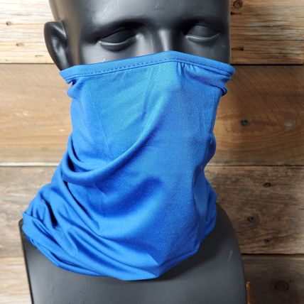 Set of 3 Unisex Black, Gray & Blue Tube Mask Neck GAITER Dust Shield Seamless