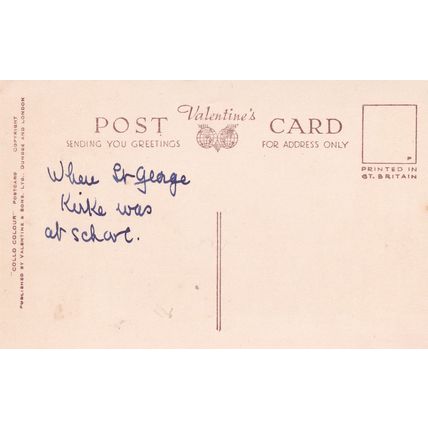 Vintage Colour Postcard - Buttercross, Stocks & Grammar School, Oakham, Rutland