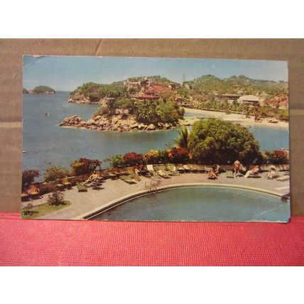ALBERCA HOTEL, ACAPULCO, GUERRERO, MEXICO used postcard. 1965? pm
