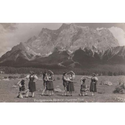 Zugspitza Tirol Ehrwald Vintage Ral Photo German Germany Postcard