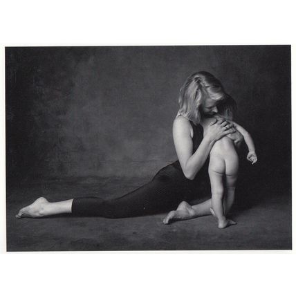 Baby With Three Legs Yoga Optical Illusion Photo Postcard