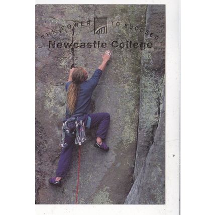 Newcastle College Advertising Postcard unused VGC