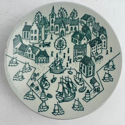 Nymolle Art Faience Paul Hoyrup Cup & Saucer Plate Limited Edition Denmark