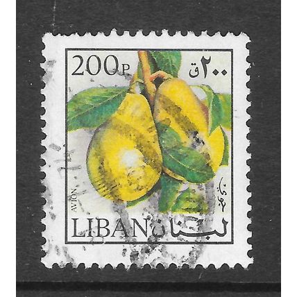 LEBANON 1974 FRUIT PEARS 200P AIR MAIL USED