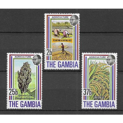 Gambia 1973 Agriculture 1st series MNH S.G. 301-303