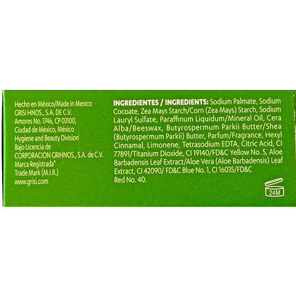 Jabon Grisi Aloe Vera Natural Soap Regenerative 3.5 Oz Scented Bar Body Bath NEW