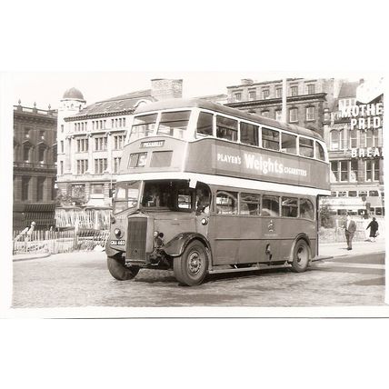 Black & White Photograph of Manchester Corporation Transport - GNA 460