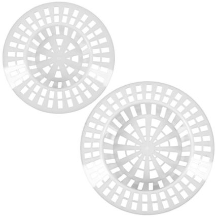 WHITE SINK STRAINERS 1.5" / 1.75" Plug Hole Basin Bath Cover Hair Catcher Filter