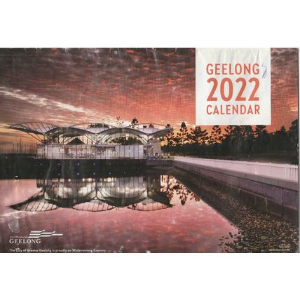 USED GEELONG, VICTORIA, AUSTRALIA 2022 CALENDAR (29.5CM X 21CM)