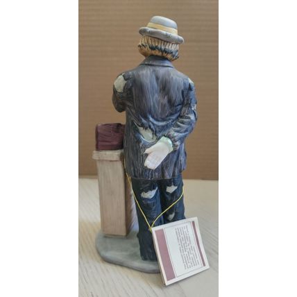 Vintage Emmett Kelly Jr. Flambro 1984 Porcelain 8" Hobo Clown Executive