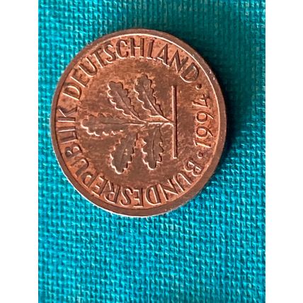 Münze Münzen Umlaufmünze Deutschland 1 Pfennig 1994 Münzzeichen J