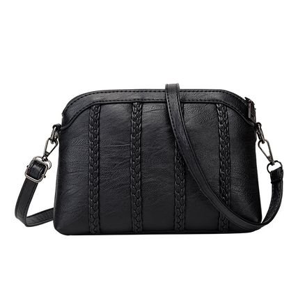 Women Genuine Shoulder Bag Leather Handbags Black