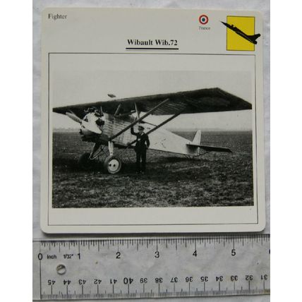 Wibault Wib.72 - France - Fighter - Collectors Club Card