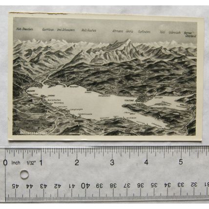 old postcard Bodenseerelief, Germany
