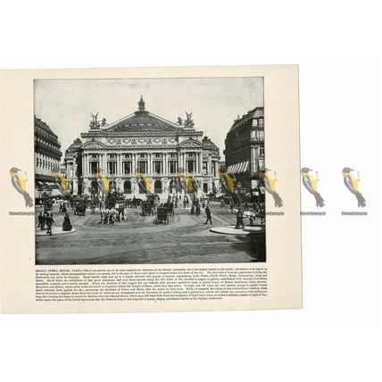 Grand Opera House Paris, France, Book Illustration (Print), 1899