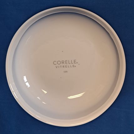 Lot 4 Corelle BANDHANI or SPLENDOR 6 1/4" Cereal BOWLS Red Rim Band Soup