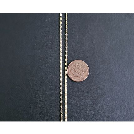 14k gold necklace 18 inch