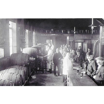 Postcard Newcastle Pub 1910 Public House Bar Drinker Beer Barrel Nostalgia