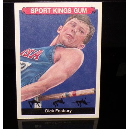 SAGE SPORTKINGS GUM 2018 DICK FOSBURY TRACK & FIELD CARD #45