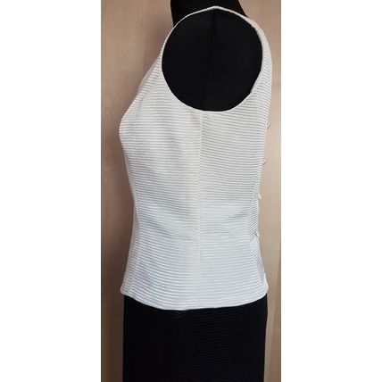 Richards Classic Suit: Cream Top 12 UK Black Skirt 10 UK