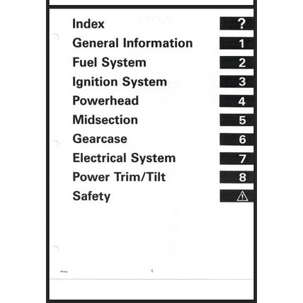 Johnson 90 105RW 115 150 150W 175 60° LV Service Manual 1996 507268 PDF