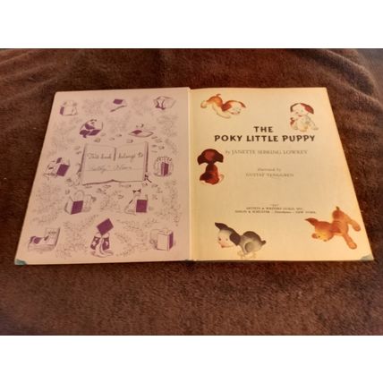 Little Golden Book The Porky Little Puppy By Janette Lowrey (F) Edition 1944