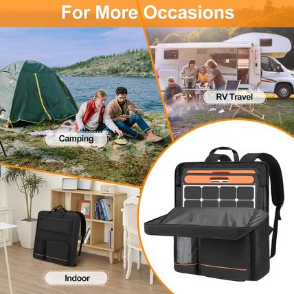 Solar Panel Storage Bag, Travel Backpack Compatible with Jackery Solarsaga 100W