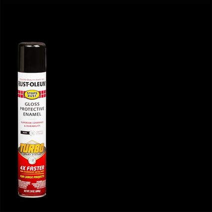 Rust-Oleum 334128-6PK Stops Rust Turbo Spray System Spray Paint, 24 Oz, Gloss Bl