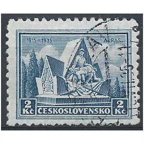Mi 337: 2 Kč grey-blue 20th Anniversary of the Battle of Arras.