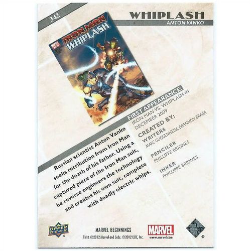 2012 Marvel Beginnings 2 - #342 - Whiplash